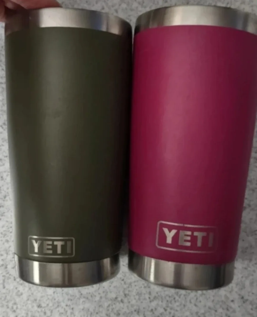 YETI 2 Rambler 20oz Tumbler -  pink & Kaki -#Cleanout image indicator(6)