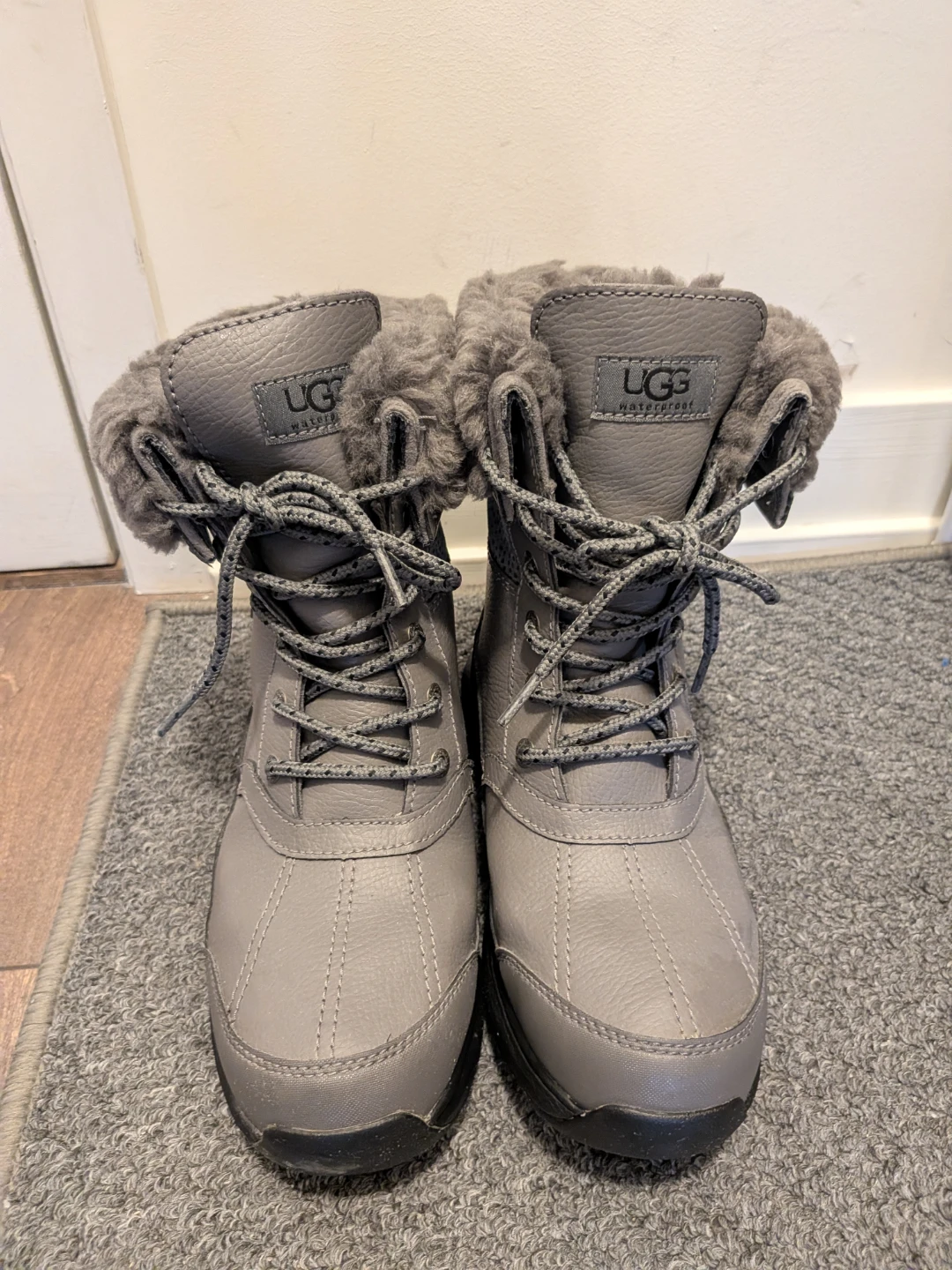 UGG Adirondack III Waterproof Boots - Grey, Size 8.5 - photo 2