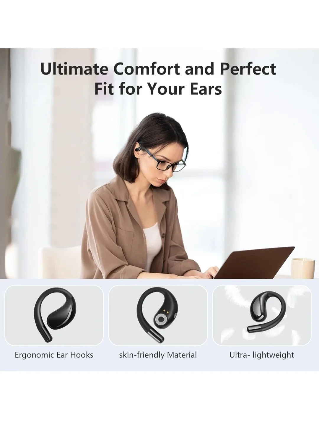 Open-Ear Design Wireless Earphones ##cleanout image indicator(2)