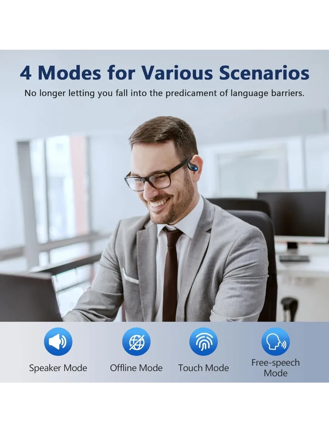 Open-Ear Design Wireless Earphones ##cleanout image indicator(9)