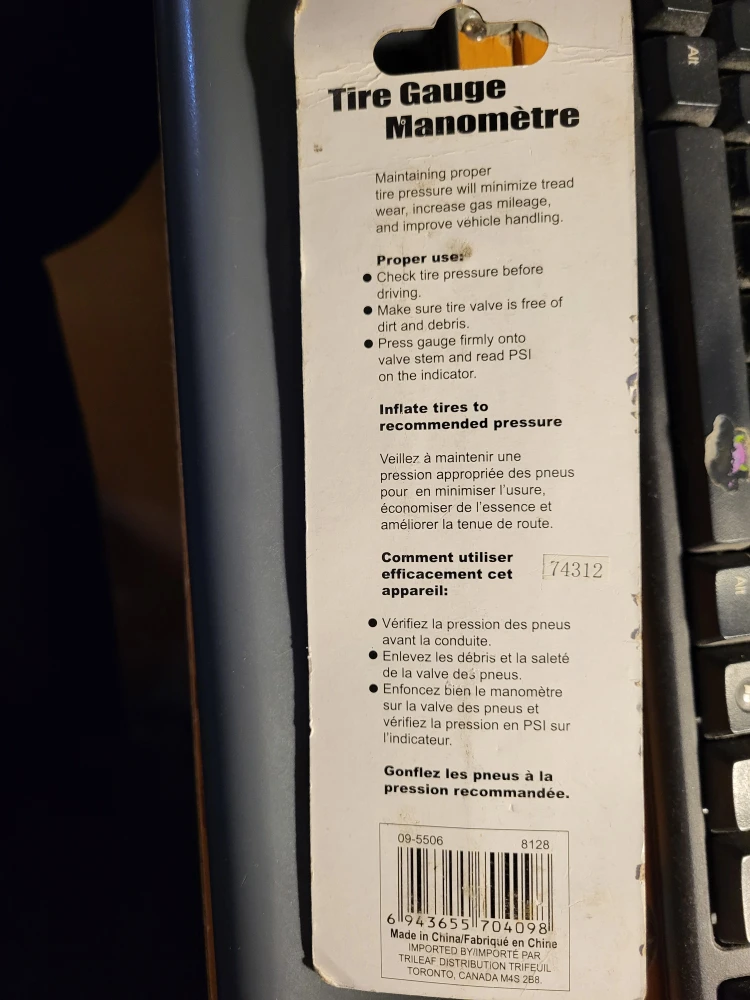 Tirefix Tire Gauge Manomètre 20-120 PSI - photo 2