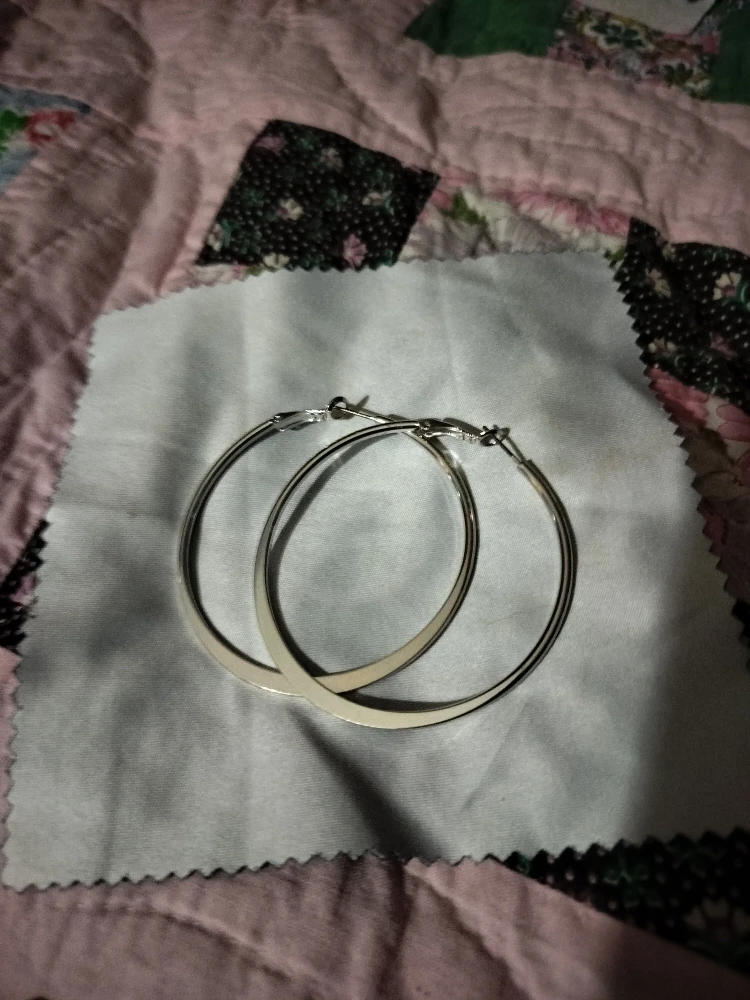 Silver Hoop Earrings