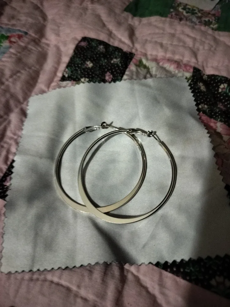 Silver Hoop Earrings