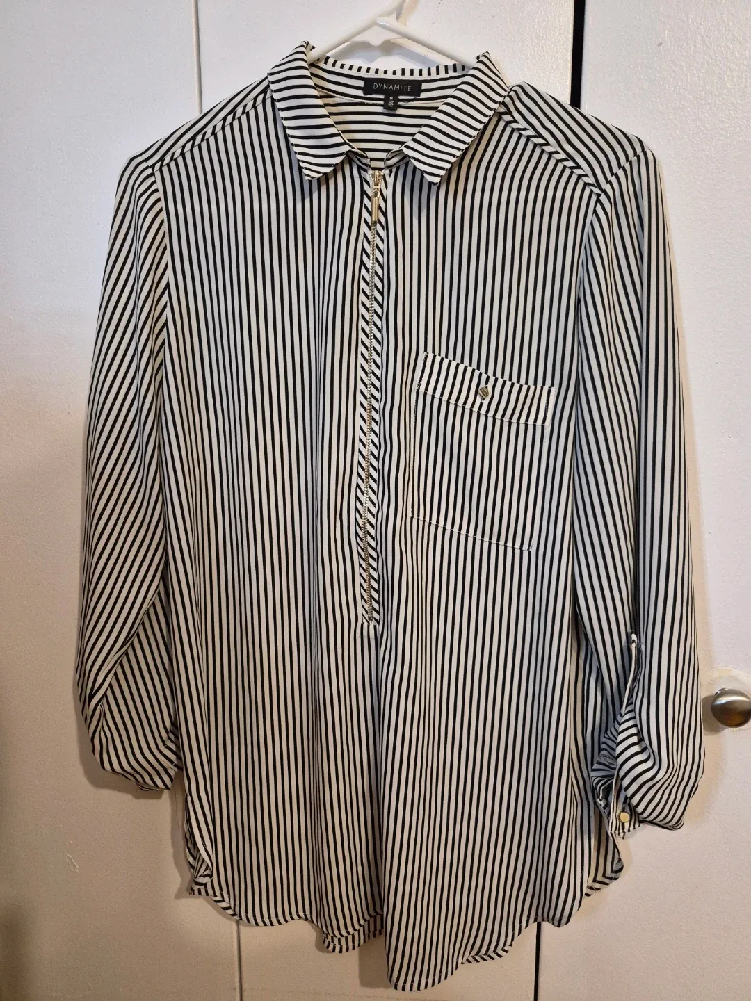 Dynamite Striped Blouse - Size S