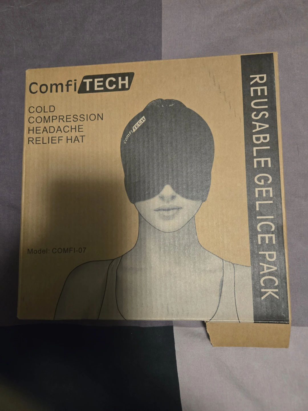 Comfi TECH Cold Compression Headache Relief Hat - New