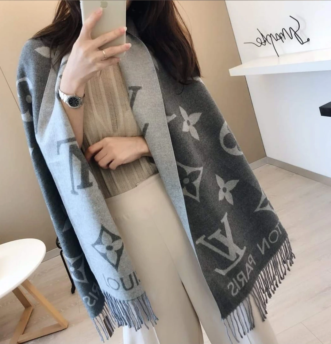 Winter Grey Shawl/ Scarf