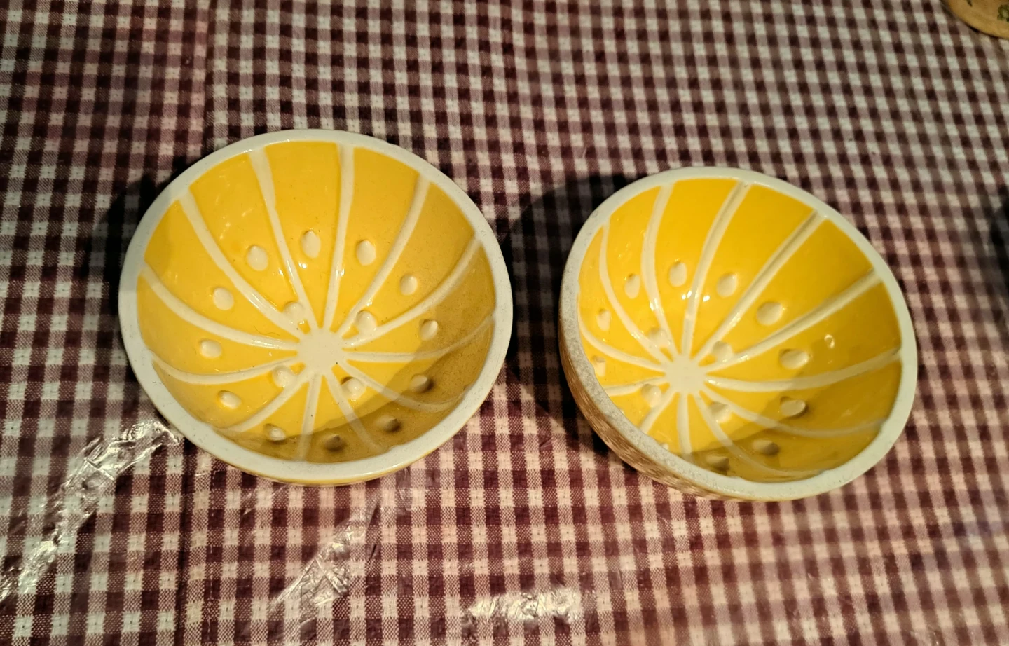 2 Lemon Shaped Bowls - Cute Kitchen Decor