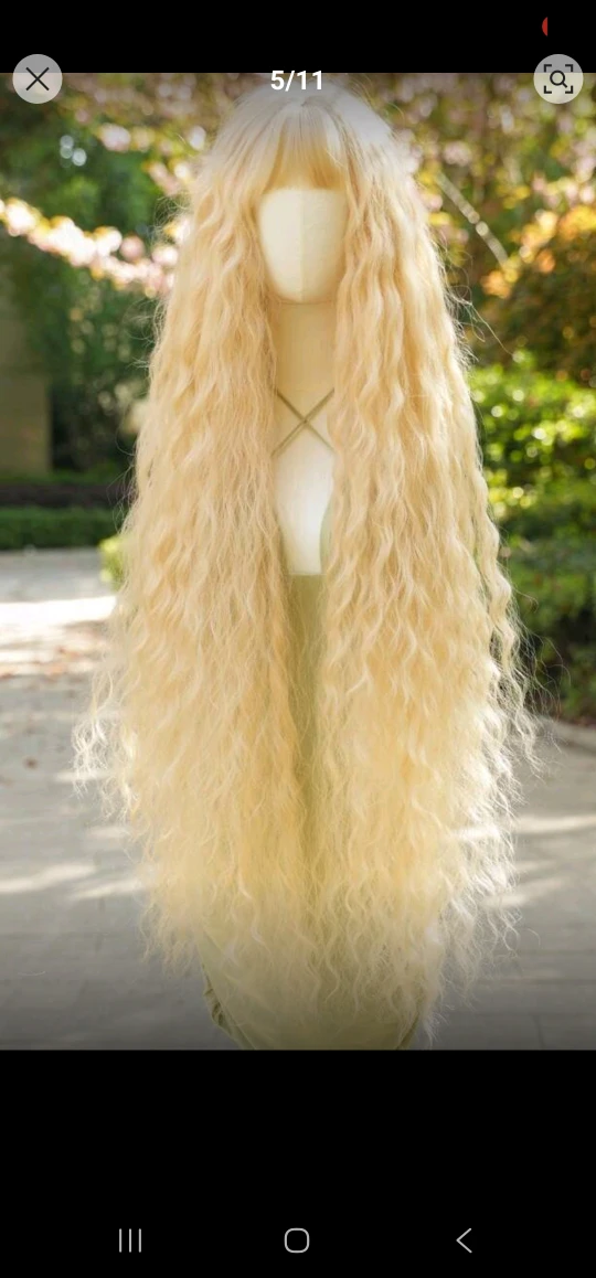 Blonde Curly Wig