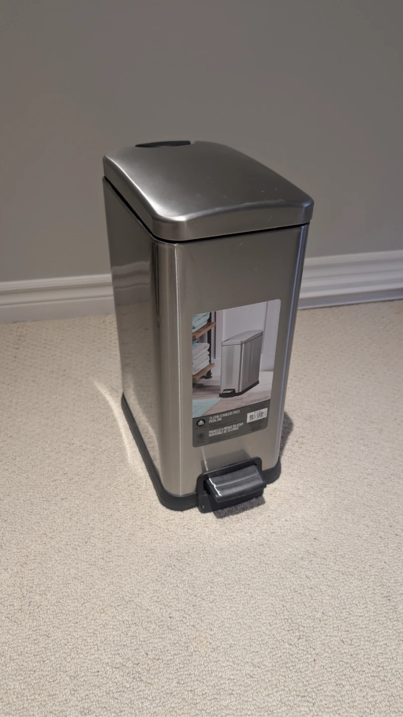 Home Trends 15 Litre Stainless Steel Pedal Bin