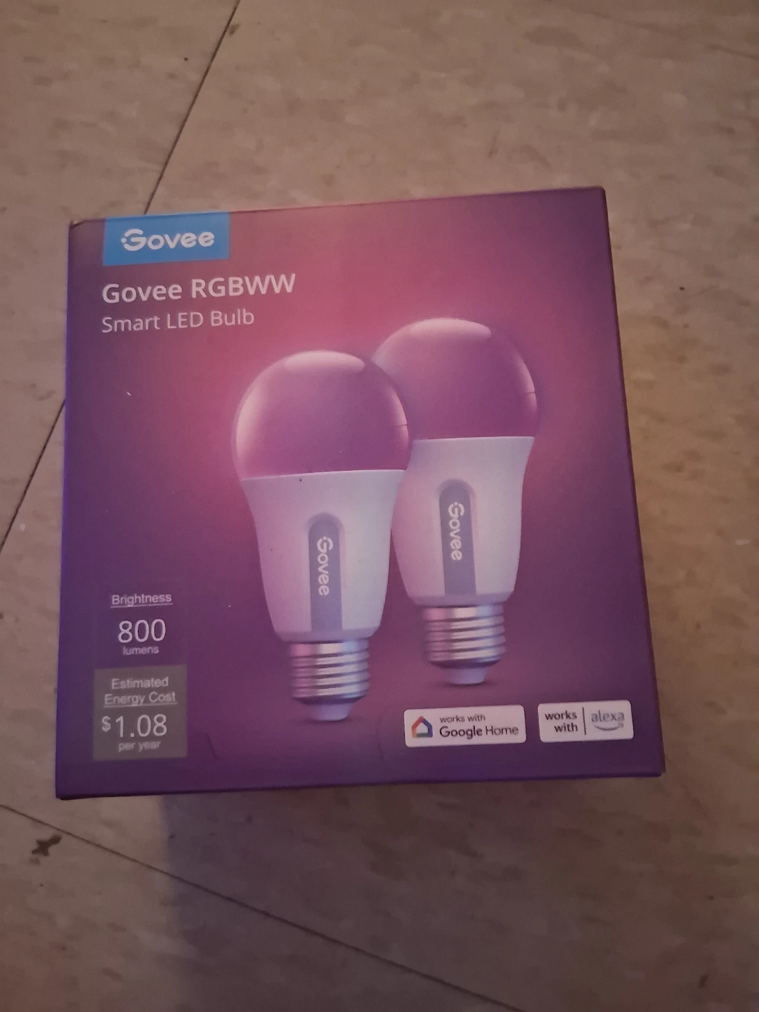 Govee RGBWW Smart LED Bulb - New in Box