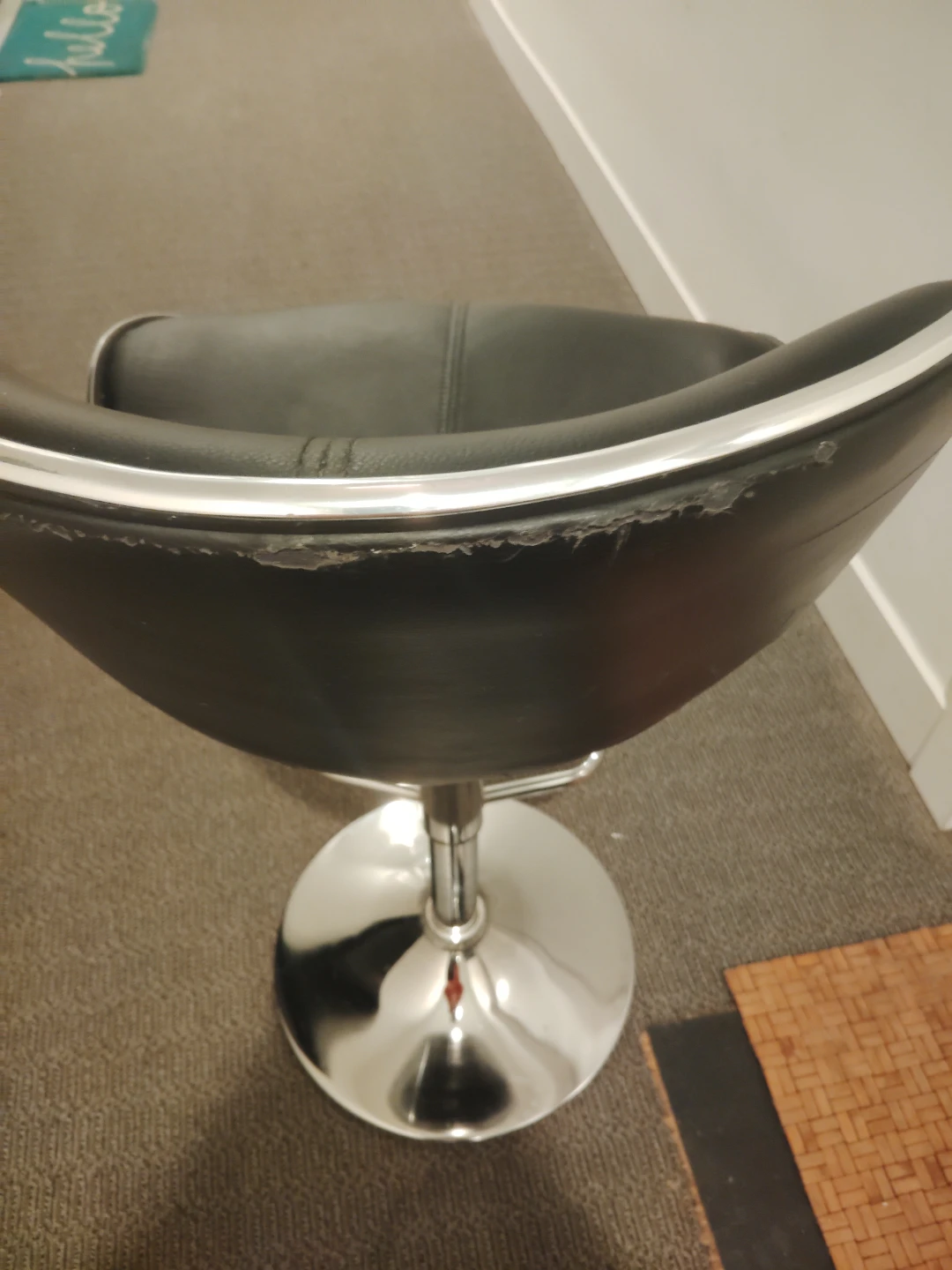 Black Swivel Bar Stool - photo 3