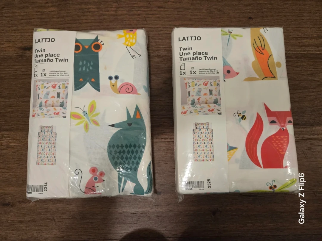 IKEA LATTJO Twin Bedding Set - New