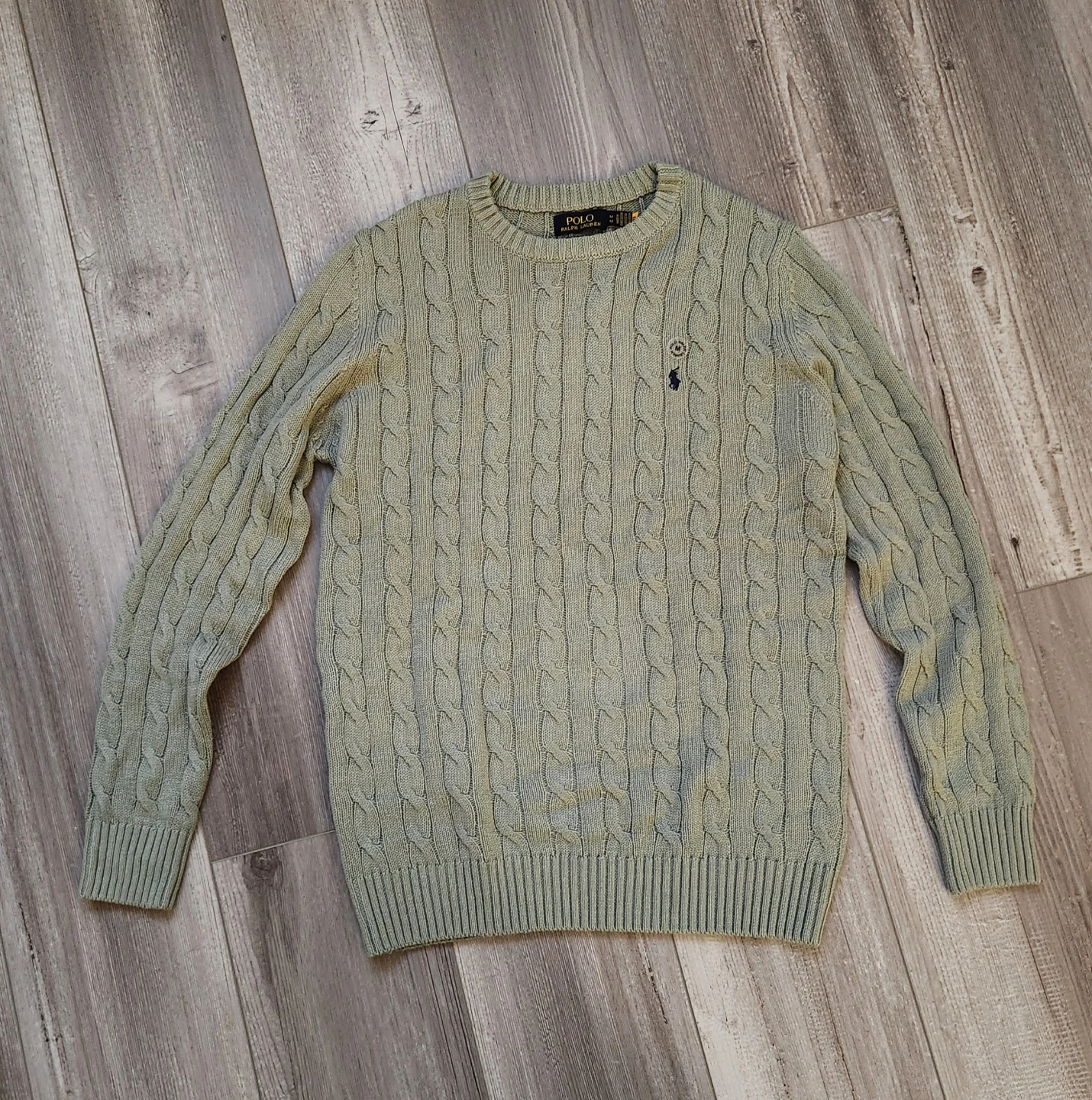 Polo Ralph Lauren Cable-Knit Cotton Sweater, Size M