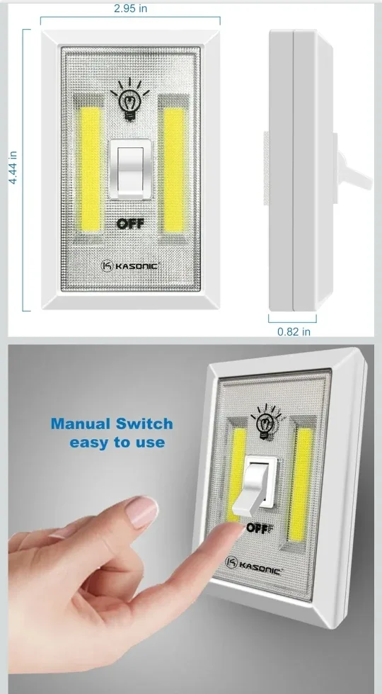 LED Night Lights - Cordless, Battery Operated (4 Pack) image indicator(3)