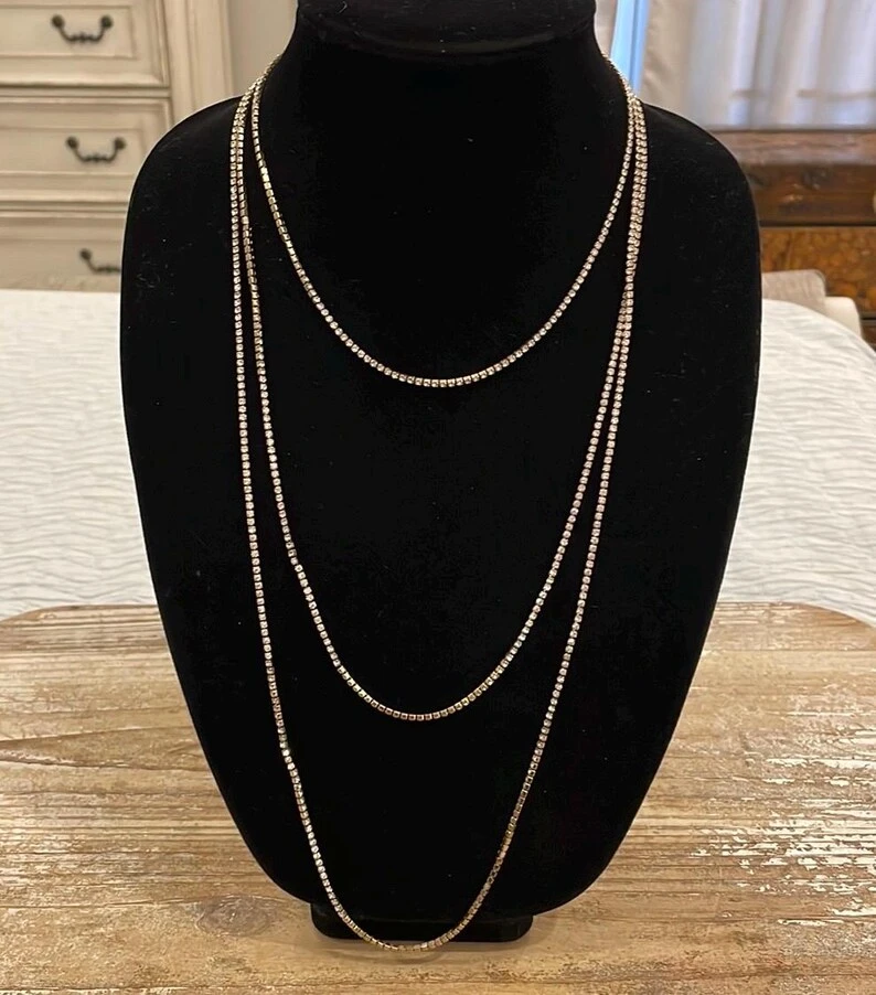 Banana Republic Rhinestone Layered Necklace