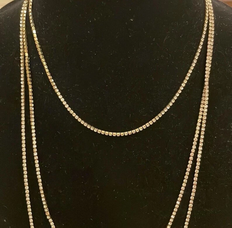 Banana Republic Rhinestone Layered Necklace - photo 2