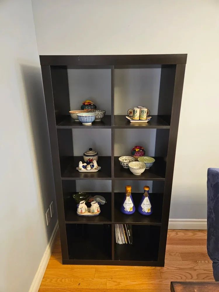 Dark Brown Bookcase - ikea kallax