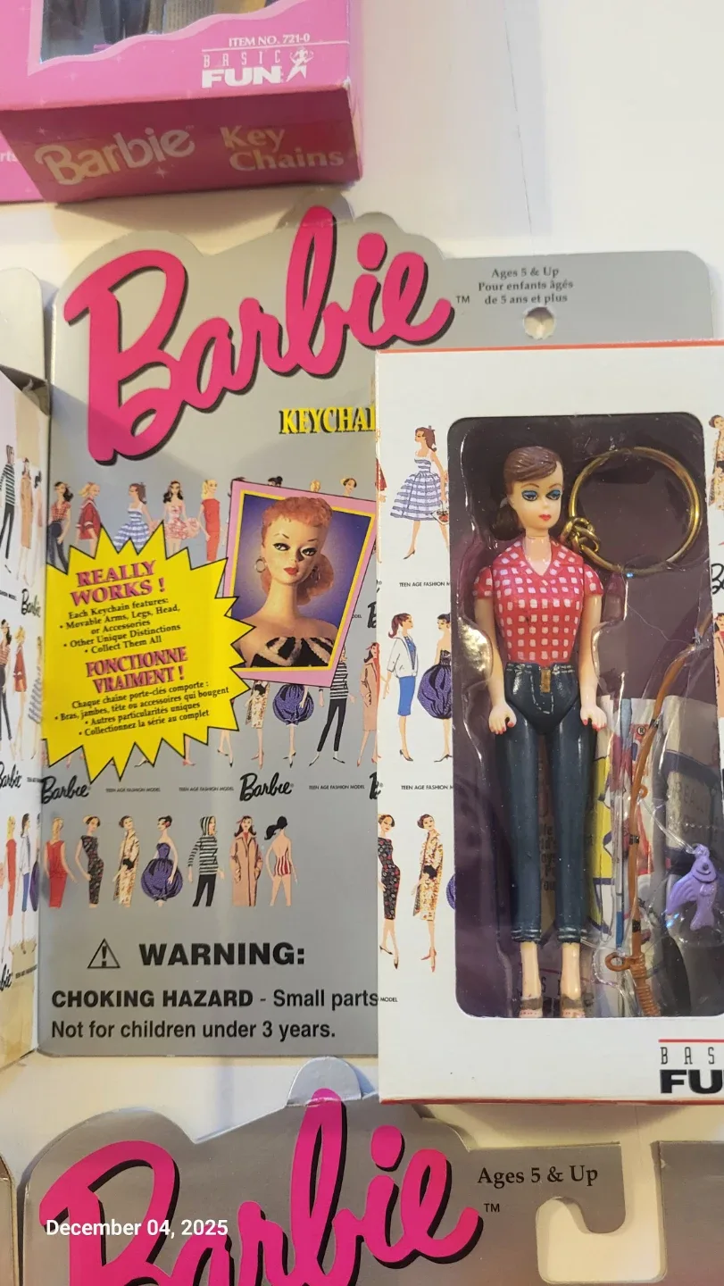 Vintage Barbie & Ken Keychain Dolls - New in Box! image indicator(6)