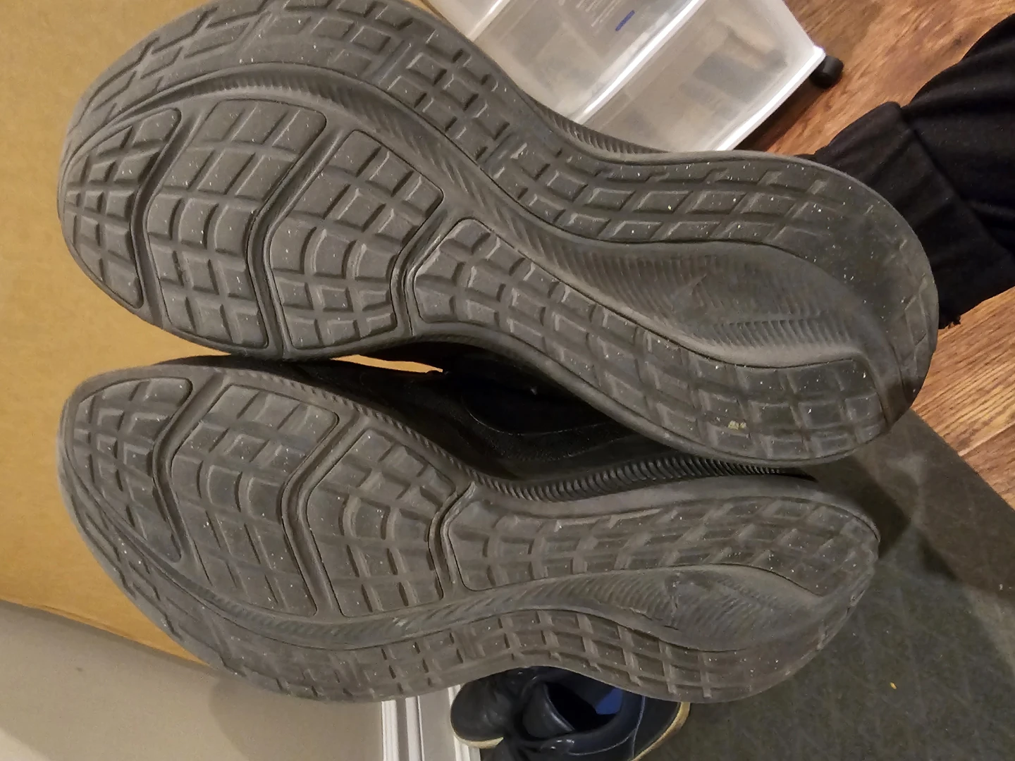 Nike Downshifter 12 Black Running Shoes women size 8 - photo 2