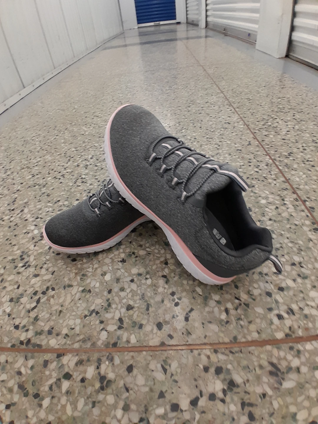 Athletic Works Grey & Pink Running Shoes Women's Size 9 - photo 5