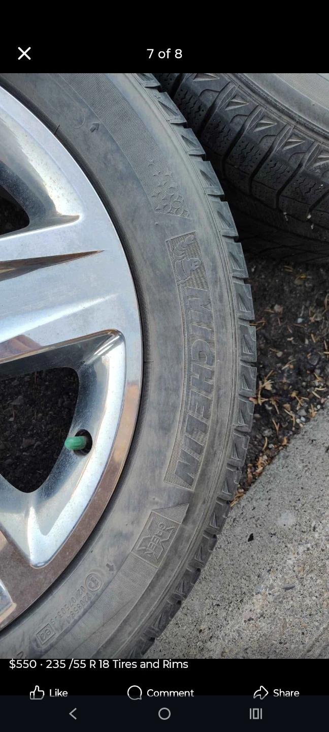 Michelin 235/55R18 Tires and Rims - photo 5