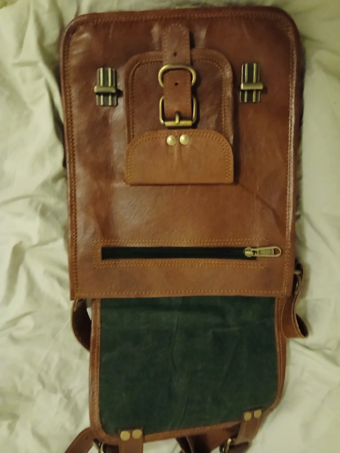 Leather Satchel Bag - photo 2