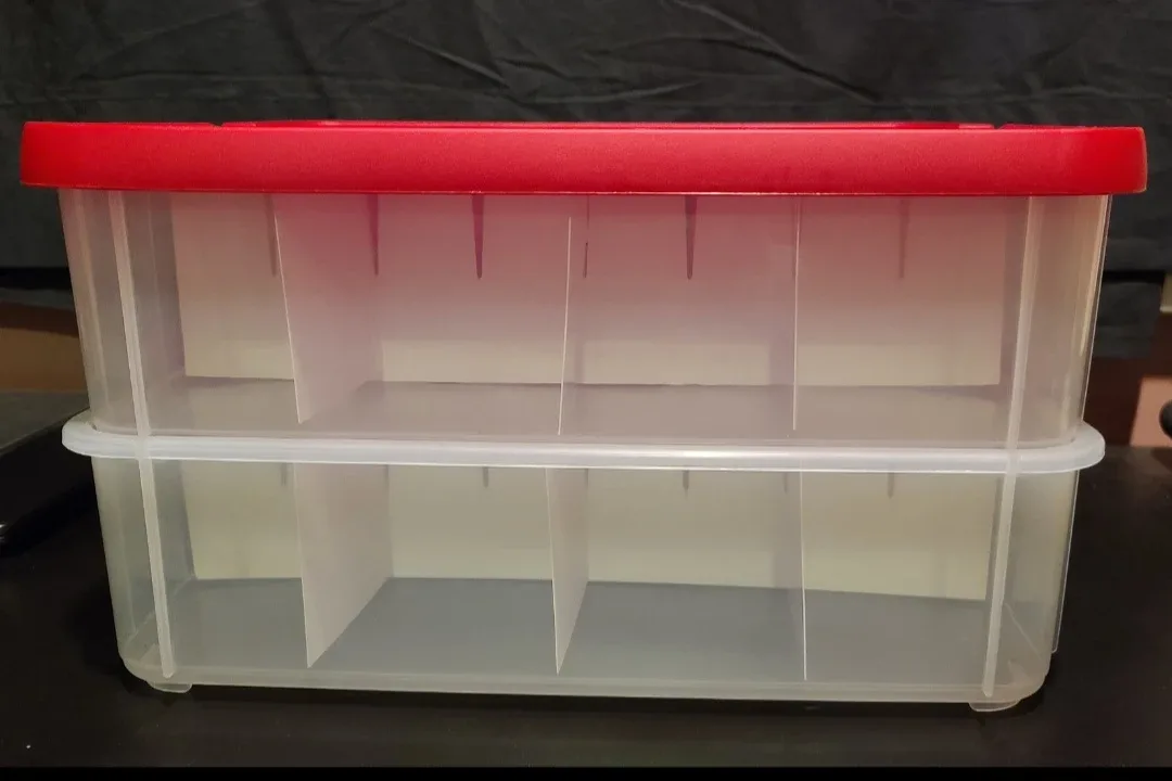 New sterilite 2 layer ornament box