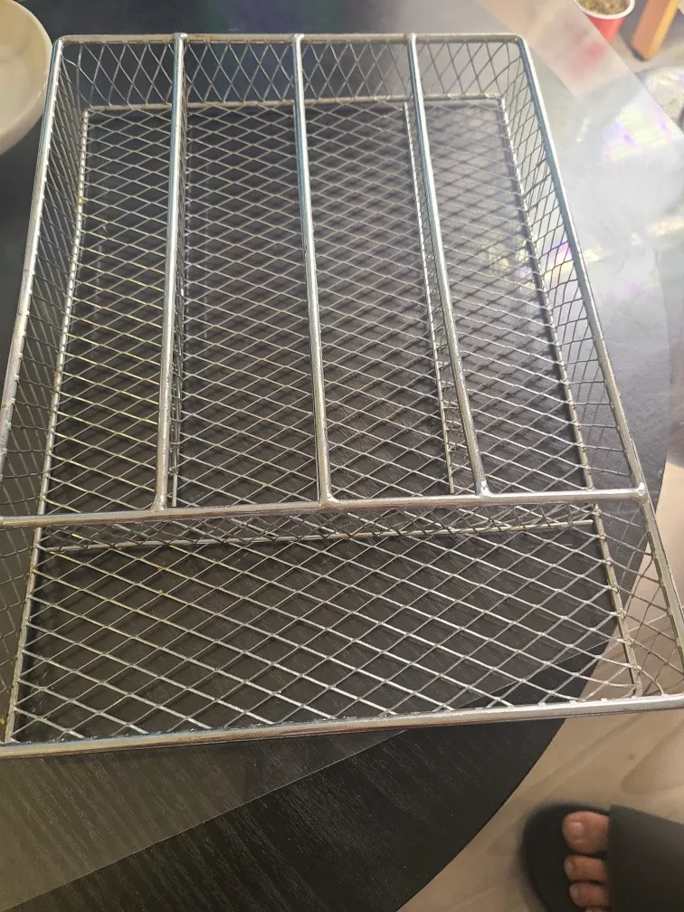 #Cleanout Silver Wire Cutlery Organizer