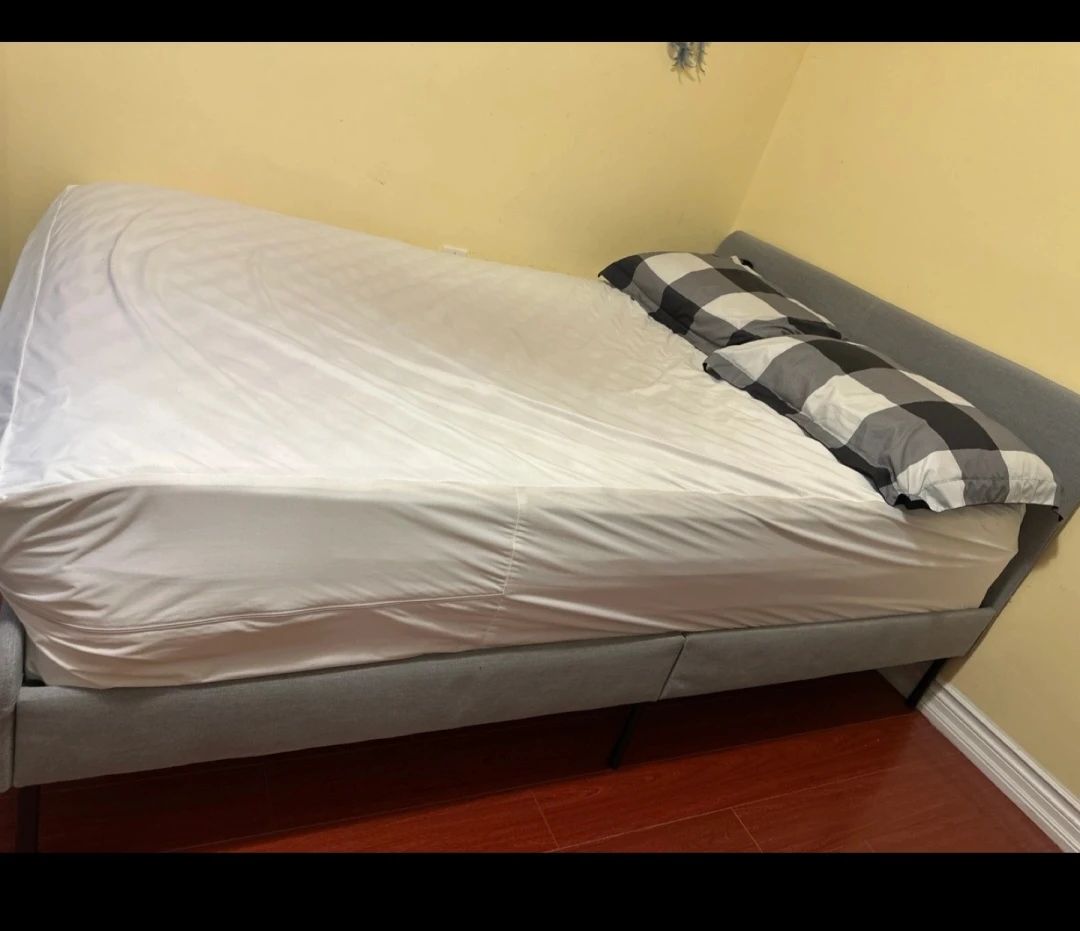 IKEA- Grey Bed Frame and Bed*** MOVING SALE***