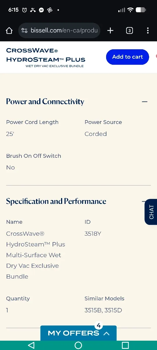 Bissell CrossWave HydroSteam Plus - Like New! image indicator(7)
