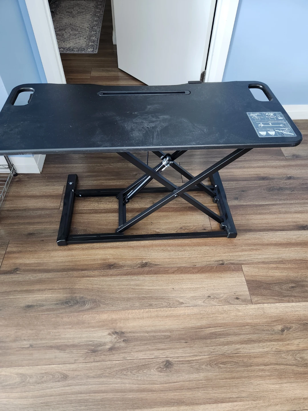 Black Adjustable Standing Desk
