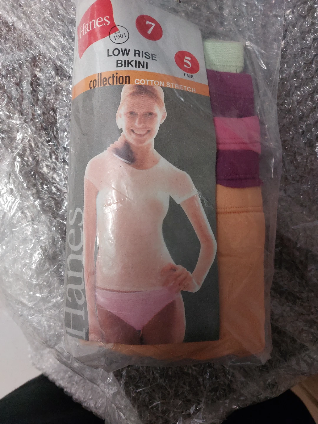 New Hanes Low Rise Bikini Panties - Size 7