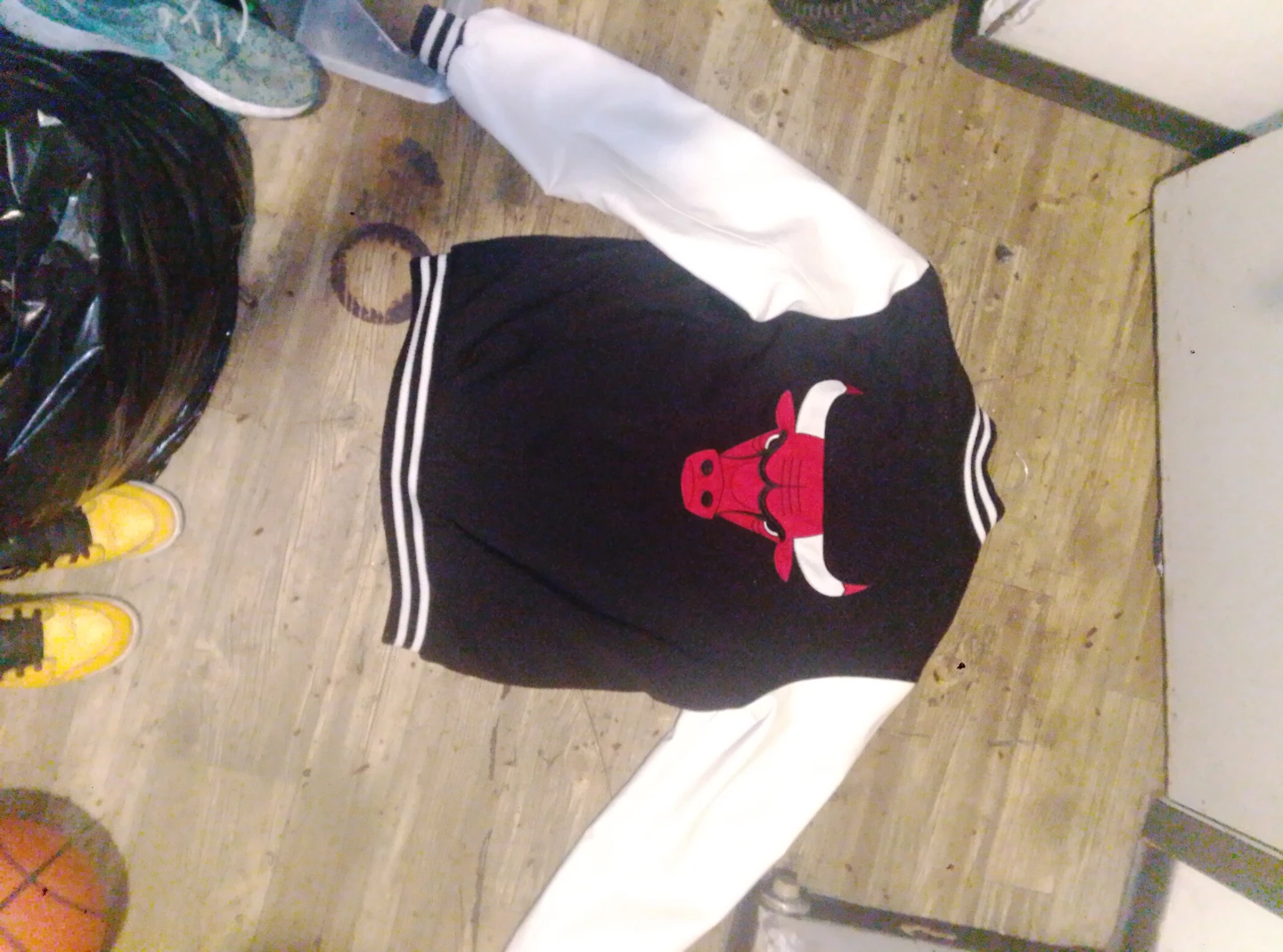 Chicago Bulls Varsity Jacket - Black & White - photo 2