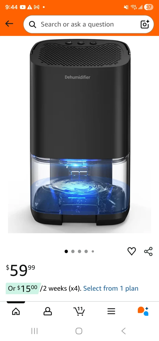 Black Dehumidifier