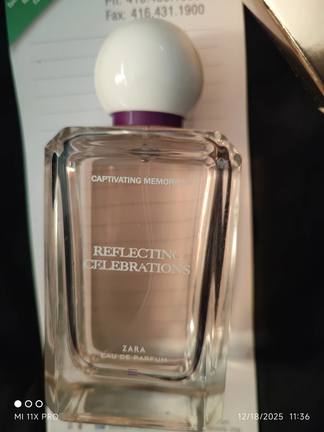 Zara Captivating Memories Reflecting Celebrations Perfume