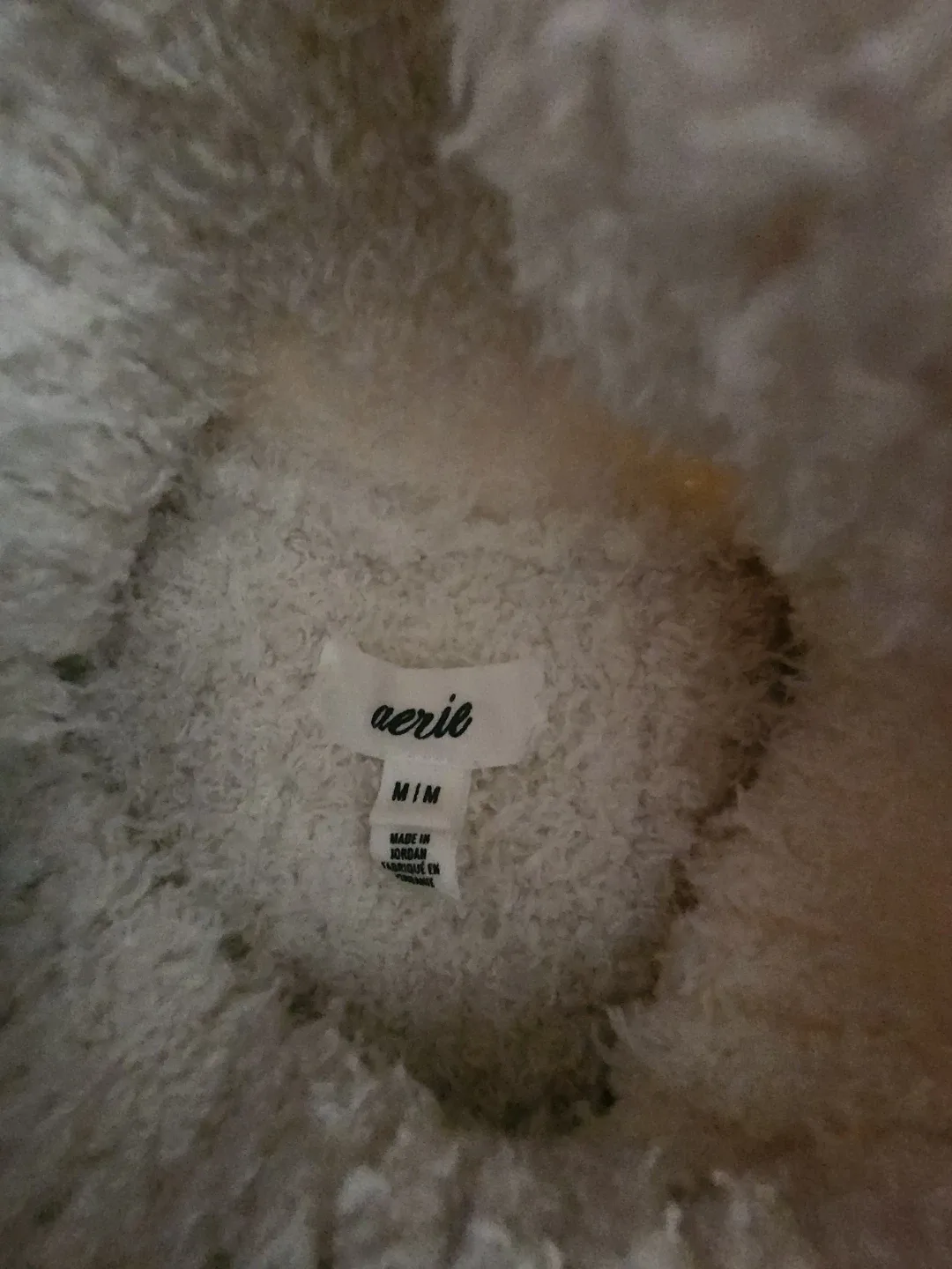 Aerie White Fuzzy Turtleneck - Size M