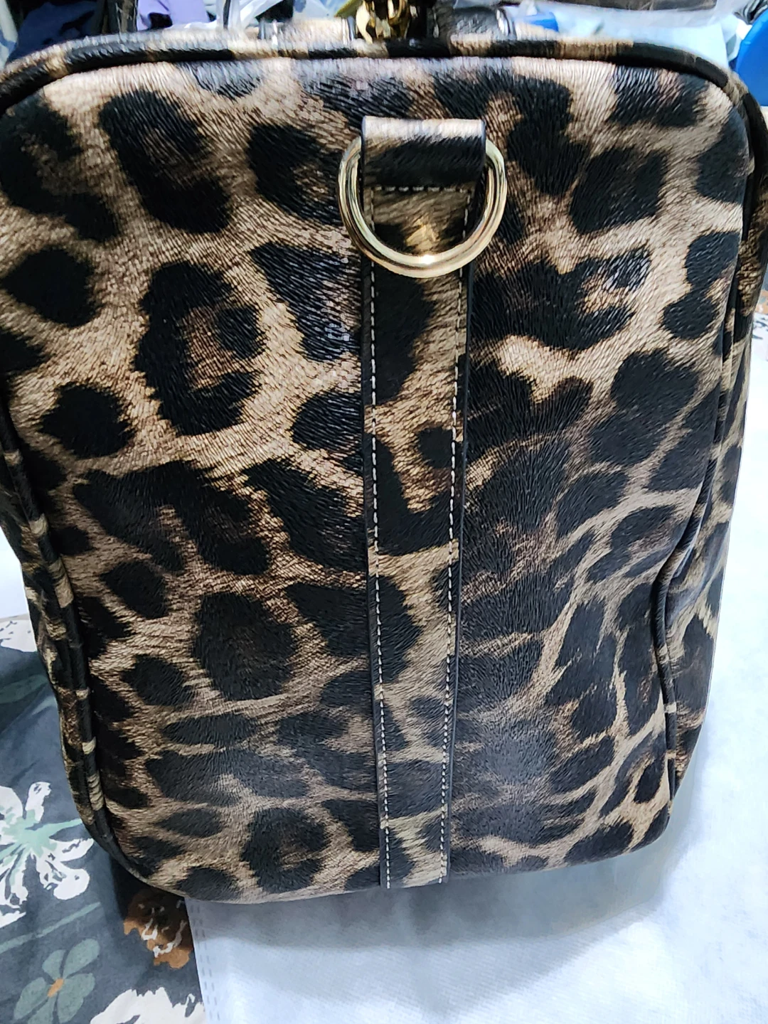 Vegan Approved Leopard Print Duffle Bag - photo 2