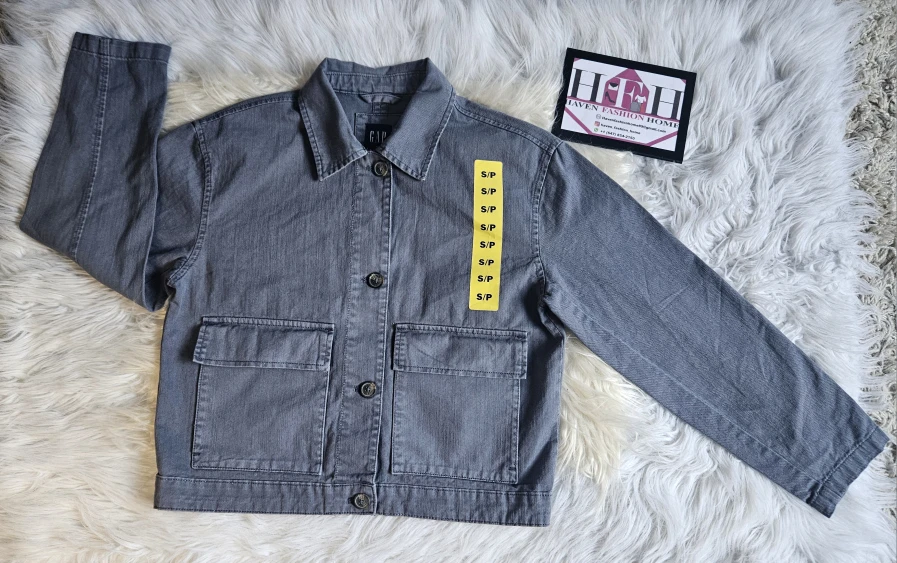 GAP Grey Denim Jacket - Size S