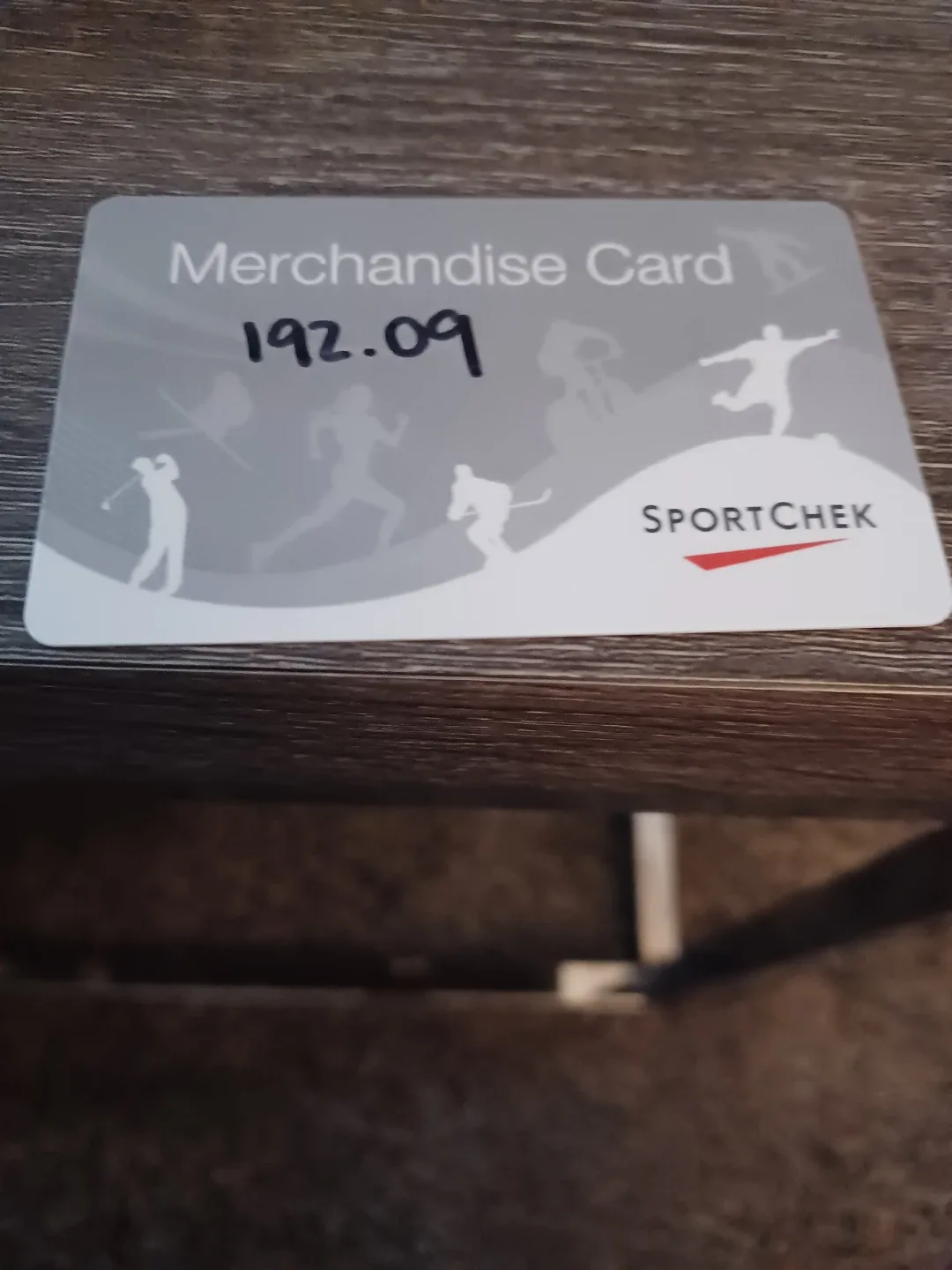 Sport Chek $192.09 Merchandise Card
