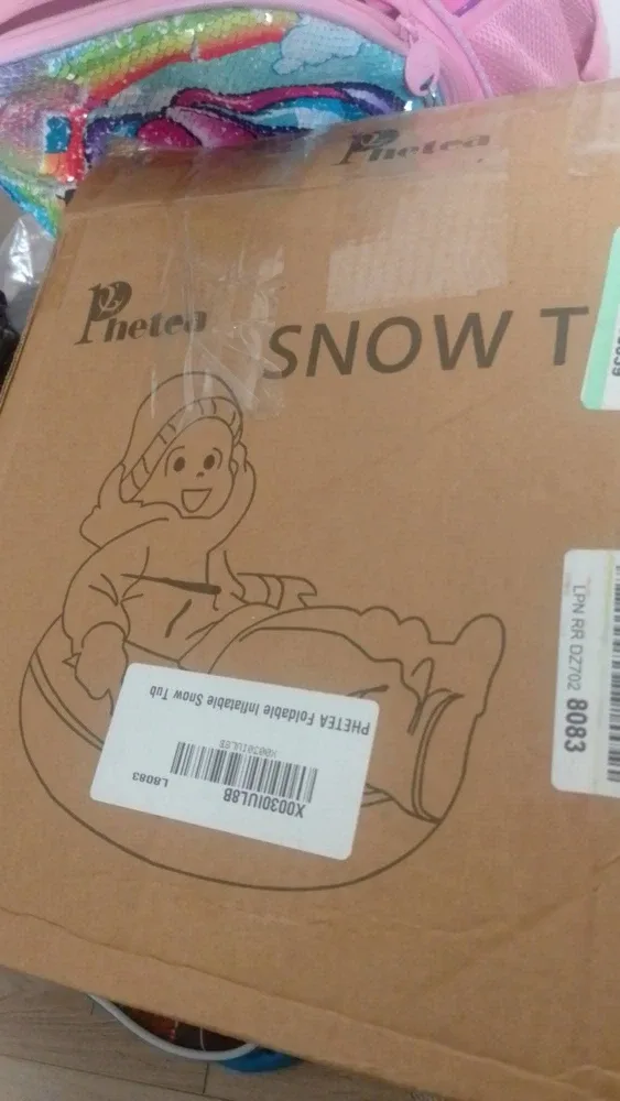 Pheteta Foldable Inflatable Snow Tube - New