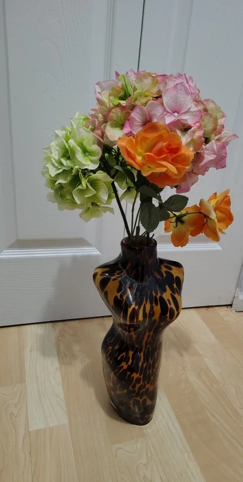 Torso Shaped Vase - Brown & Amber image indicator(3)