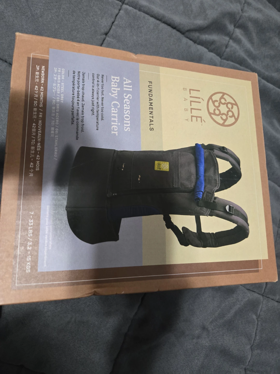 LILLEbaby All Seasons Baby Carrier - Steel Grey - photo 4