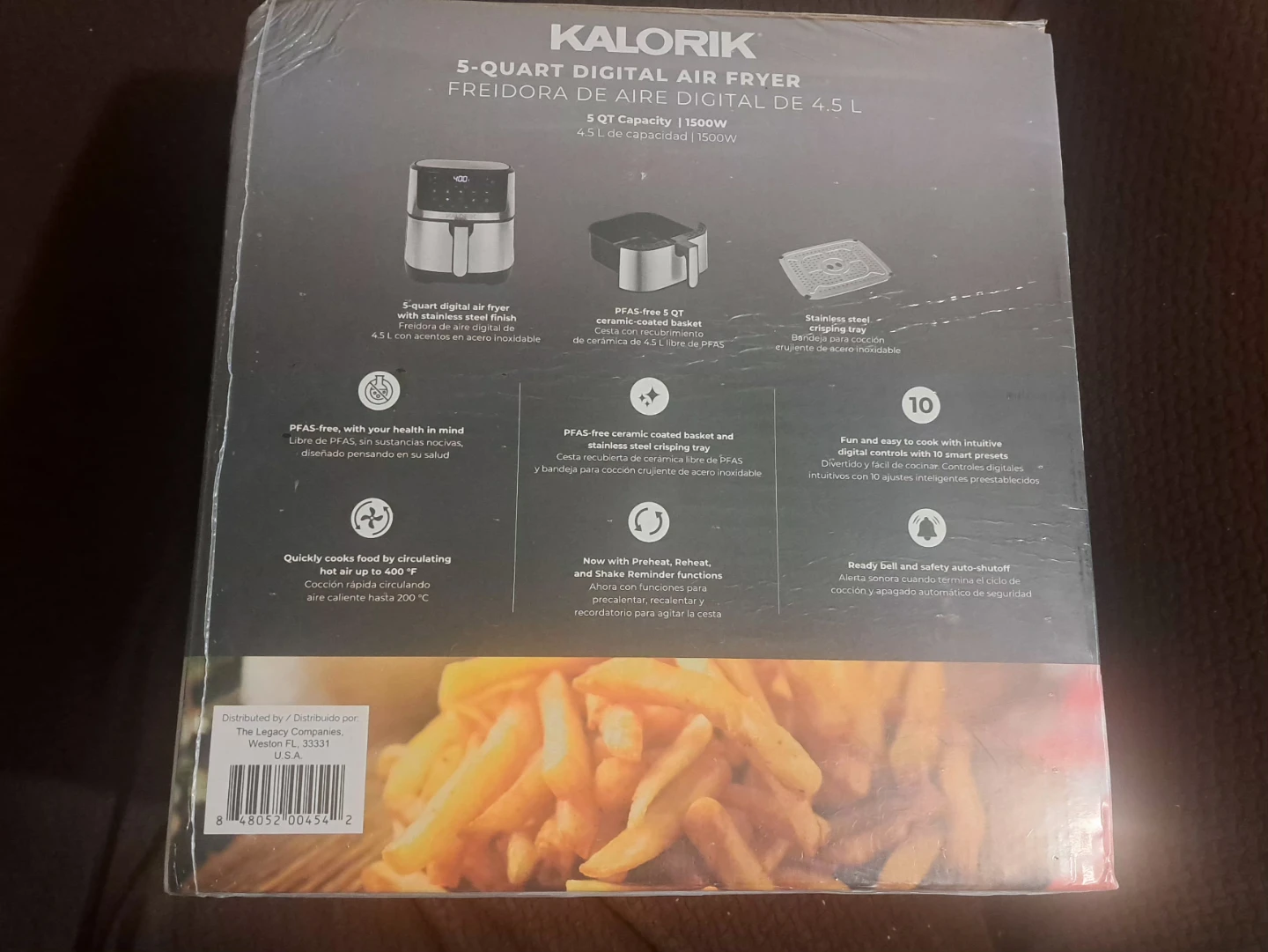 Kalorik 5-Quart Digital Air Fryer - New in Box! - photo 3