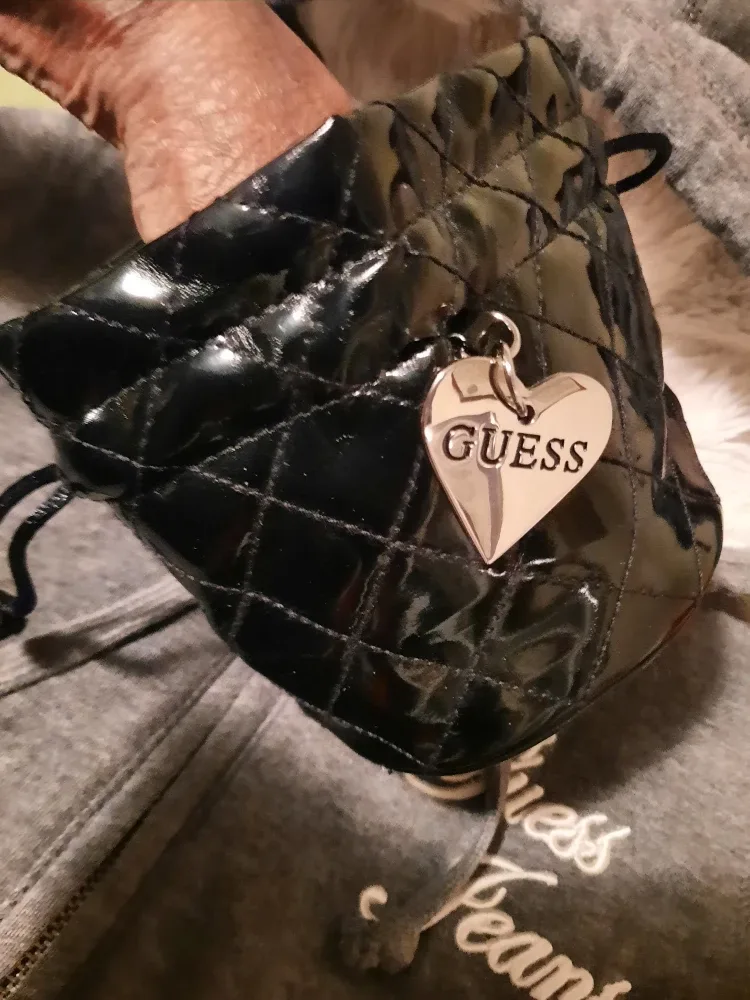 Guess Jeans XS Grey Sherpa Lined Hoodie & BAG image indicator(2)