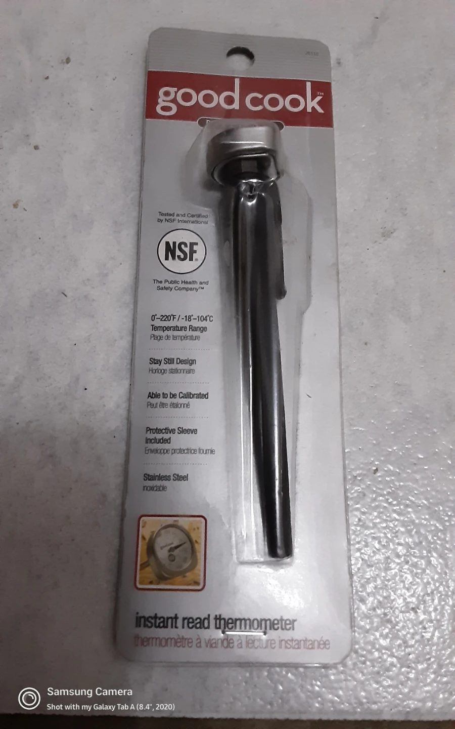 New Good Cook Instant Read Thermometer