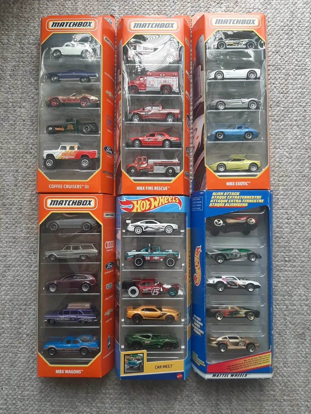 Matchbox Car 5-Packs - New in Box $15 each