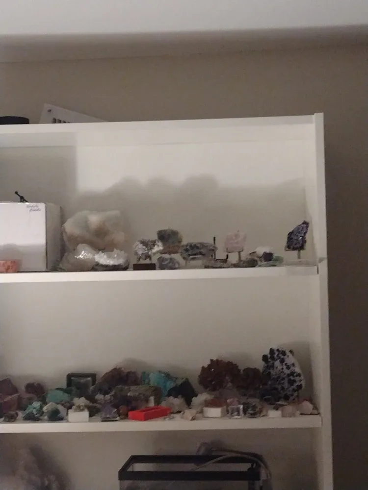 Crystals and plates and toys