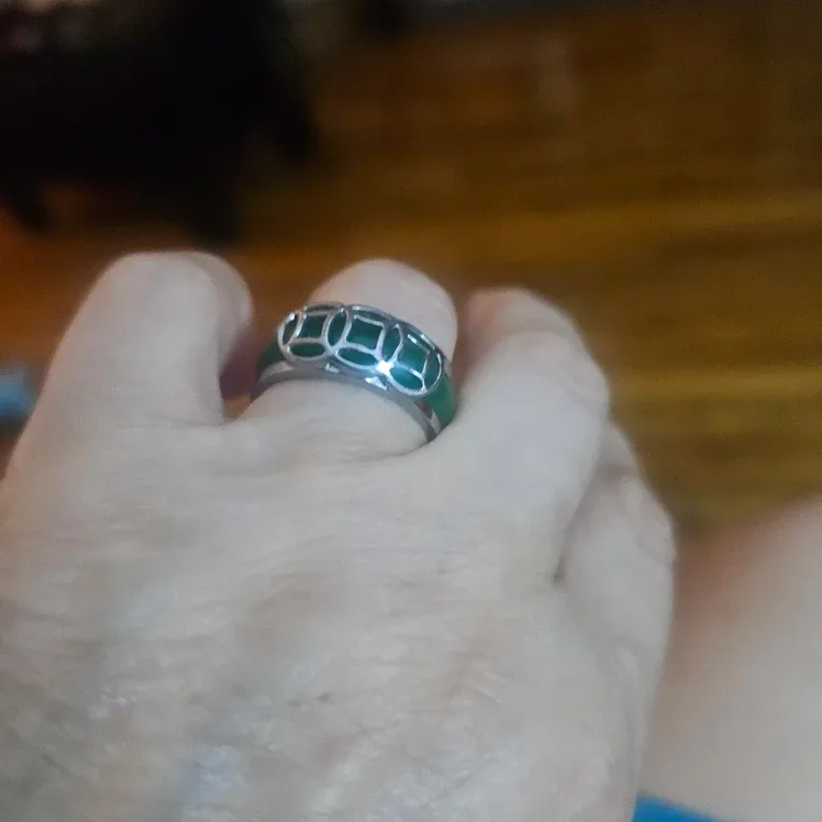 Green Alloy CoinsJade Ring