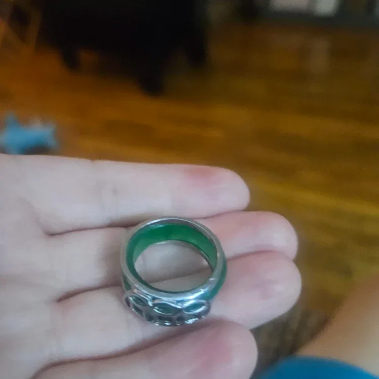 Green Alloy CoinsJade Ring image indicator(3)