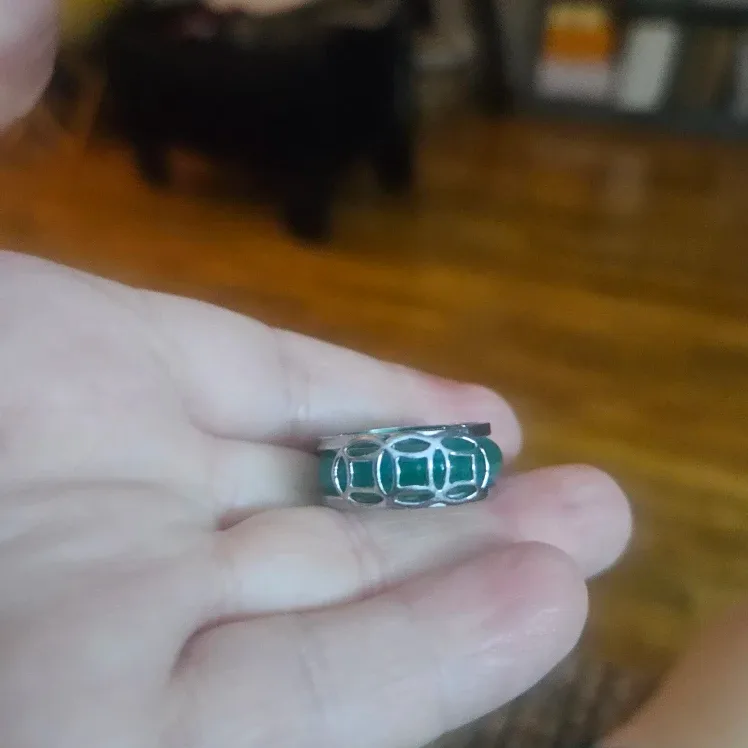 Green Alloy CoinsJade Ring image indicator(4)